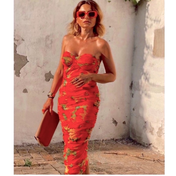 LAST ONE🔥ZARA BLOGGER’S FAV| Stunning Floral Corset Tulle Dress - Picture 11 of 15